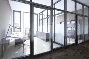 Алюминиевая дверь для зданий